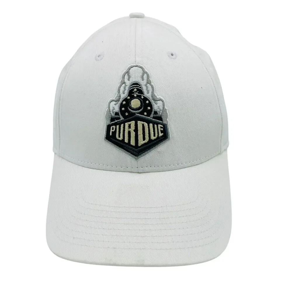 Purdue Boilermakers Nike Legacy91 Dri Fit Fitted Hat White Logo OSFM